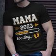 Damen Mama 2023 Loading Zukünftige Mutter 2023 Vintage T-Shirt Geschenke für Ihn