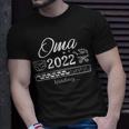 Damen Oma 2022 Loading T-Shirt, Schwangerschaftsverkündung Geschenke für Ihn
