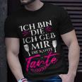 Damen Party Mädels Ich Bin Die Ich Geb Mir Die Kante Tante T-Shirt Geschenke für Ihn