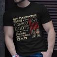My Daughter Wear Combat Boots Proud Dad Of Air Force Veteran T-shirt Gifts for Him