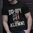 Dd 214 Alumni Us Military Veteran Navy Vintage Us Flag Unisex T-Shirt Gifts for Him