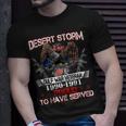 Desert Storm VeteranOperation Desert Storm Veteran T-Shirt Gifts for Him