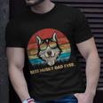 Dog Vintage Best Husky Dad EverFathers Day Gifts Unisex T-Shirt Gifts for Him