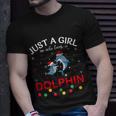 Dolphin Lovers Xmas Pajama Funny Ugly Christmas Sweater Gift Unisex T-Shirt Gifts for Him