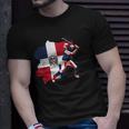 Dominican Republic Flag Baseball PlayerSports Unisex T-Shirt Gifts for Him