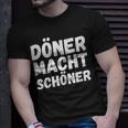 Döner Macht Schöner Kebab Dönerverkäufer Imbiss T-Shirt Geschenke für Ihn