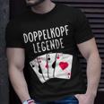 Doppelkopf Legende Spielkarten T-Shirt Geschenke für Ihn