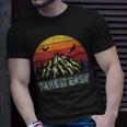 Take It Easy Retro Outdoors And Camping T-Shirt Gifts for Him