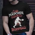 Echte Mädchen Spielen Basketball Spruch Baketballerin T-Shirt Geschenke für Ihn