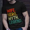 Ehefrau Held Mythos Legende Retro Vintage-Frau T-Shirt Geschenke für Ihn