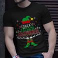 Elf Xmas Santas Favorite Mechanic Ugly Sweater Gift Unisex T-Shirt Gifts for Him