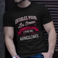 Entschuldigung für die Augenringe - Agricultrice T-Shirt, Müdes Bauerin Design Geschenke für Ihn