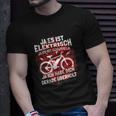 Fahrrad Elektrofahrrad Spruch Lustig Motiv Radfahren Bike T-Shirt Geschenke für Ihn