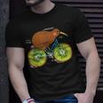 Fahrrad Neuseeland Lustige Kiwi Auf Einem Fahrrad idee T-Shirt Geschenke für Ihn