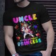 Family Matching Birthday Princess Girl Dabbing Unicorn Uncle Unisex T-Shirt Gifts for Him