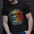 Fantastisch Seit März 1955 Männer Frauen Geburtstag T-Shirt Geschenke für Ihn