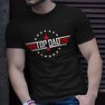 Fathers Day Top Pop Funny Cool 80S 1980S Grandpa Dad Gift For Mens Unisex T-Shirt Gifts for Him