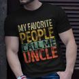 Mens My Favorite People Call Me Uncle Vintage Retro Fathers Day T-Shirt Gifts for Him