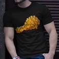 Flammendes Drachen-Design Herren T-Shirt in Schwarz, Modisches Tee Geschenke für Ihn