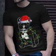 French Bulldog Christmas Dog Mom Dad Christmas Lights T-shirt Gifts for Him