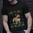 Frenchie Santa Claus Cute French Bulldog Ugly Christmas Gift Unisex T-Shirt Gifts for Him