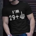 Funny 30Th Birthday Gifts Shirt Im 29 Plus 1 Middle Finger Unisex T-Shirt Gifts for Him