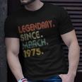Funny 44 Years Old 44Th Birthday Gifts March 1975 Unisex T-Shirt Gifts for Him