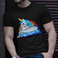 Funny Central Intelligence Unicorn Geek Graphic Unisex T-Shirt Gifts for Him