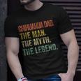 Funny Chihuahua Dad The Man Myth Legend Retro Gift For Mens Unisex T-Shirt Gifts for Him
