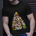 Funny Christmas Beagle Pajama Shirt Tree Dog Dad Mom Xmas Unisex T-Shirt Gifts for Him