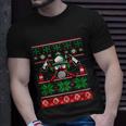 Funny Firefighter Xmas Ugly Christmas Sweater Firefighter Great Gift Unisex T-Shirt Gifts for Him
