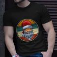 Funny Santa Claus Face Sunglasses With Hat Beard Christmas Vintage Retro Unisex T-Shirt Gifts for Him