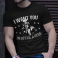 Funny Uncle Sam I Want You To Get Me A Beer Unisex T-Shirt Gifts for Him