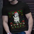 Funny Westie Dog Lover Xmas Santa Ugly Westie Christmas Gift Unisex T-Shirt Gifts for Him