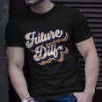 Future Dilf Retro Hot Dad Vintage Mens Future Dilf T-Shirt Gifts for Him