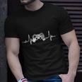 Gamer Heartbeat Video Game Controller Gaming Vintage Retro Unisex T-Shirt Gifts for Him