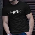 Gaming Zocken Ps Konsole 5 Herzschlag Gamer T-Shirt Geschenke für Ihn