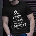 Garrett Funny Surname Birthday Family Tree Reunion Gift Idea Unisex T-Shirt Gifts for Him