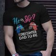 Mens Gender Reveal He Or She Dad To Be Firefighter Future Father T-Shirt Gifts for Him