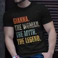 Gianna The Best Woman Myth Legend Funny Best Name Gianna Unisex T-Shirt Gifts for Him