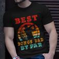 Gift For Fathers Day Best Bonus Dad By Par Golfing Gift For Mens Unisex T-Shirt Gifts for Him