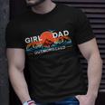 Girl Dad Outnumbered Sunset Graphic Funny Fathers Day Gift For Mens Unisex T-Shirt Gifts for Him