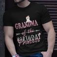 Grandma Of The Birthday Princess Llamazing Girl Llama Party Unisex T-Shirt Gifts for Him
