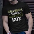 Grandpa Of The Birthday Boy Papa Camo Green Army Party Gift For Mens Unisex T-Shirt Gifts for Him