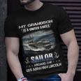 My Grandson Is A Sailor Aboard Uss Abraham Lincoln Cvn 72 T-Shirt Gifts for Him