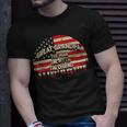 Great Grandpa The Man The Myth The Legend Usa Flag Grandpa Unisex T-Shirt Gifts for Him
