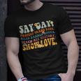 Groovy Say Gay Protect Trans Kids Read Banned Books Lgbt Unisex T-Shirt Gifts for Him