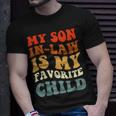 Groovy My Son In Law Is My Favorite Child Son In Law T-shirt Gifts for Him