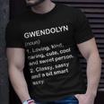 Gwendolyn Definition Personalized Custom Name Loving Kind Unisex T-Shirt Gifts for Him