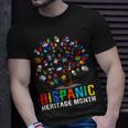 Hand Flag Tree Root Latino National Hispanic Heritage Month Unisex T-Shirt Gifts for Him
